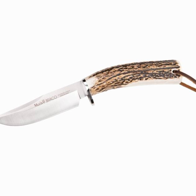 Cutit Vanatoare Muela Braco-11A, maner corn de cerb lama 11 cm