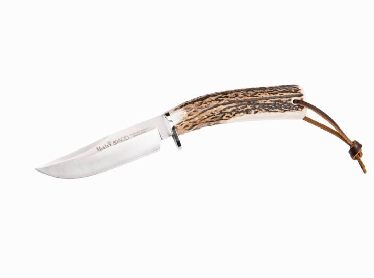 Cutit Vanatoare Muela Braco-11A, maner corn de cerb lama 11 cm