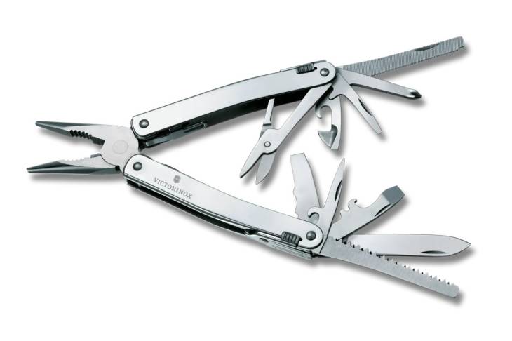 Multifunctional Victorinox Swiss Tool Spirit X Teaca Nylon, 105 mm, argintiu - imagine 2