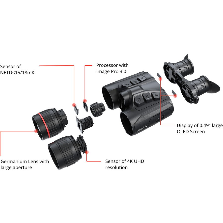 HIKMICRO BINOCLU VEDERE TERMICA HABROK PRO HX60LS 1920X1080 - imagine 3